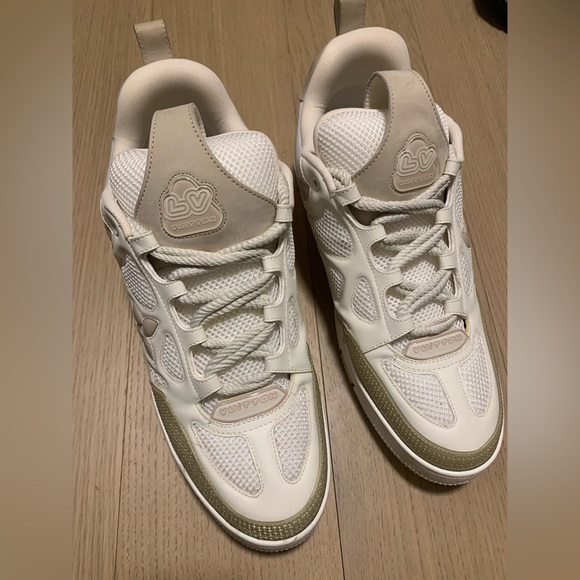 Louis Vuitton sk8 skate sneaker trainer sz lv 12 beige tan IAARQS - Picture 9 of 9